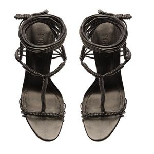 SCHUTZ Amunet Block Leather Sandal